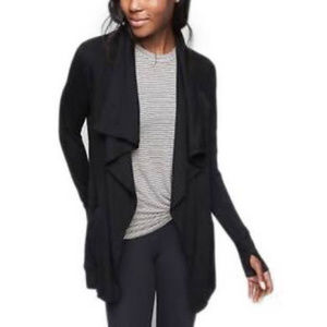 Athleta Black Studio Wrap with Magnetic Closures